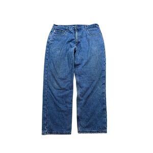 Carhartt Blue Denim Relaxed Fit Jeans 40x30 Blue Workwear Gorpcore Carpenter